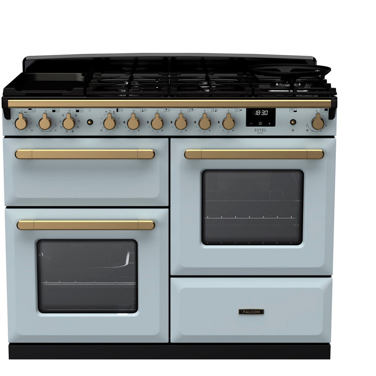 Piano de cuisson mixte FALCON ESTEL DELUXE OC TAB MIX 110 CM BLEU PAST