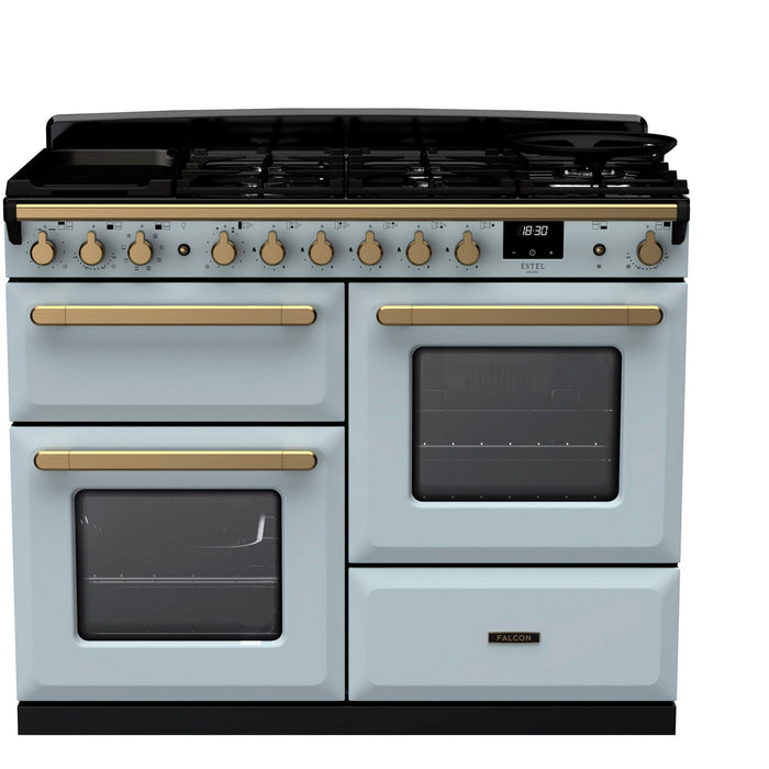 Piano de cuisson mixte FALCON ESTEL DELUXE OC TAB MIX 110 CM BLEU PAST