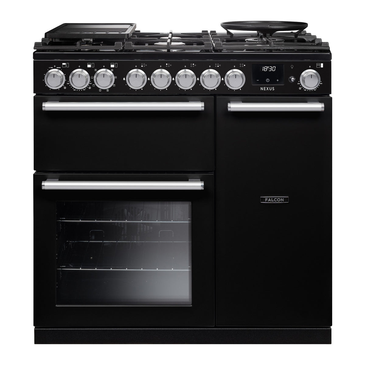 Piano de cuisson gaz FALCON NEXUS NGC TAB GAZ 90 CM NOIR CHROME