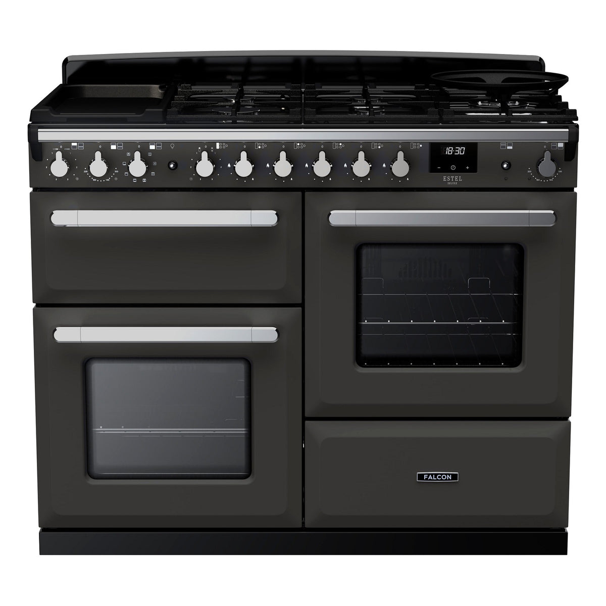 Piano de cuisson mixte FALCON ESTEL DELUXE OC TAB MIX 110 CM ARDOISE C