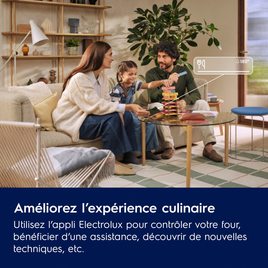 Four encastrable ELECTROLUX EOE9P3XT Pyrolyse Noir mat, Chaleur tournante et Sonde 71L