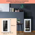 Cave à vin de service KLARSTEIN Shiraz 15 Slim Uno 44L tactile