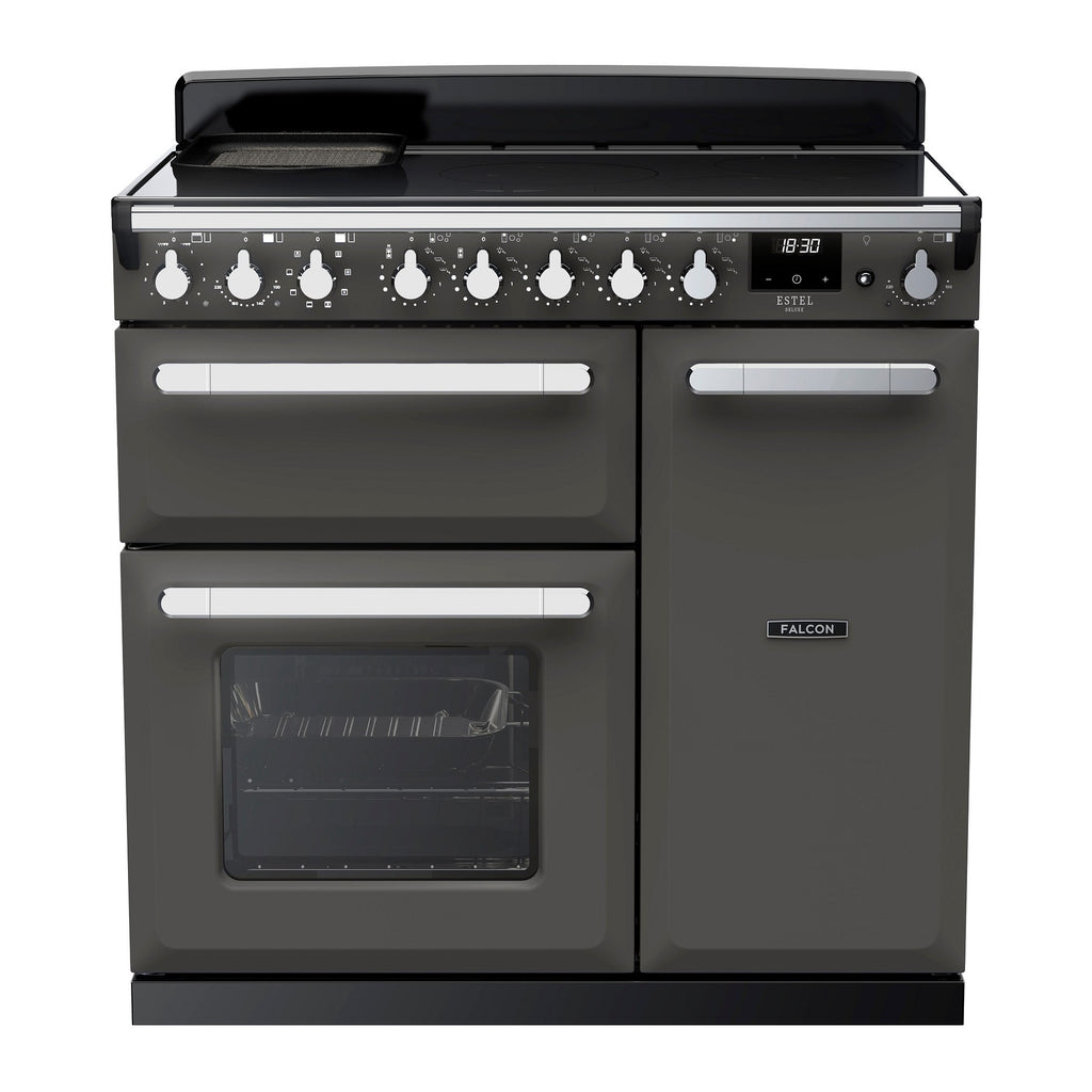 Piano de cuisson induction FALCON ESTEL DELUXE TAB IND 90 CM ARDOISE CHRO