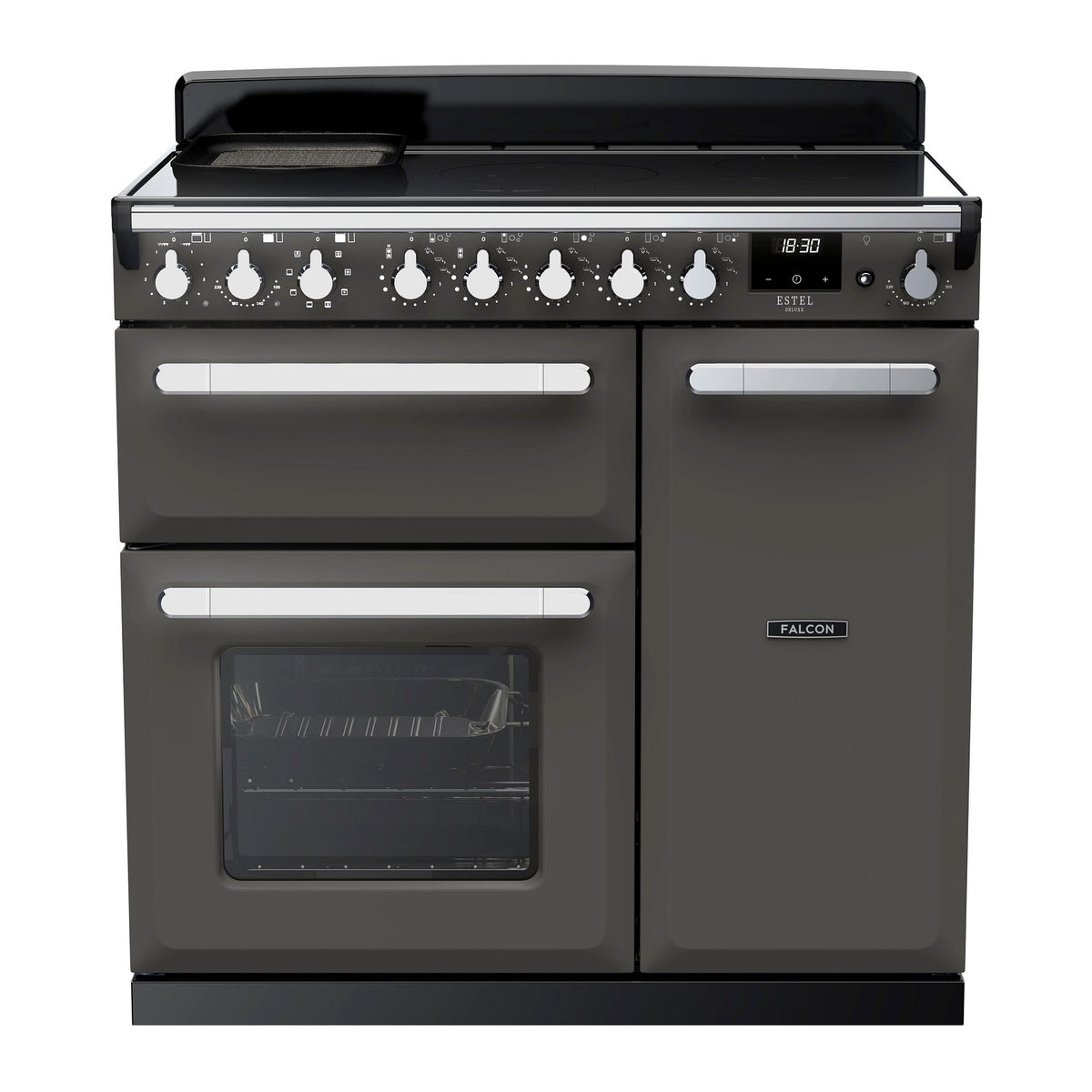 Piano de cuisson induction FALCON ESTEL DELUXE TAB IND 90 CM ARDOISE CHRO
