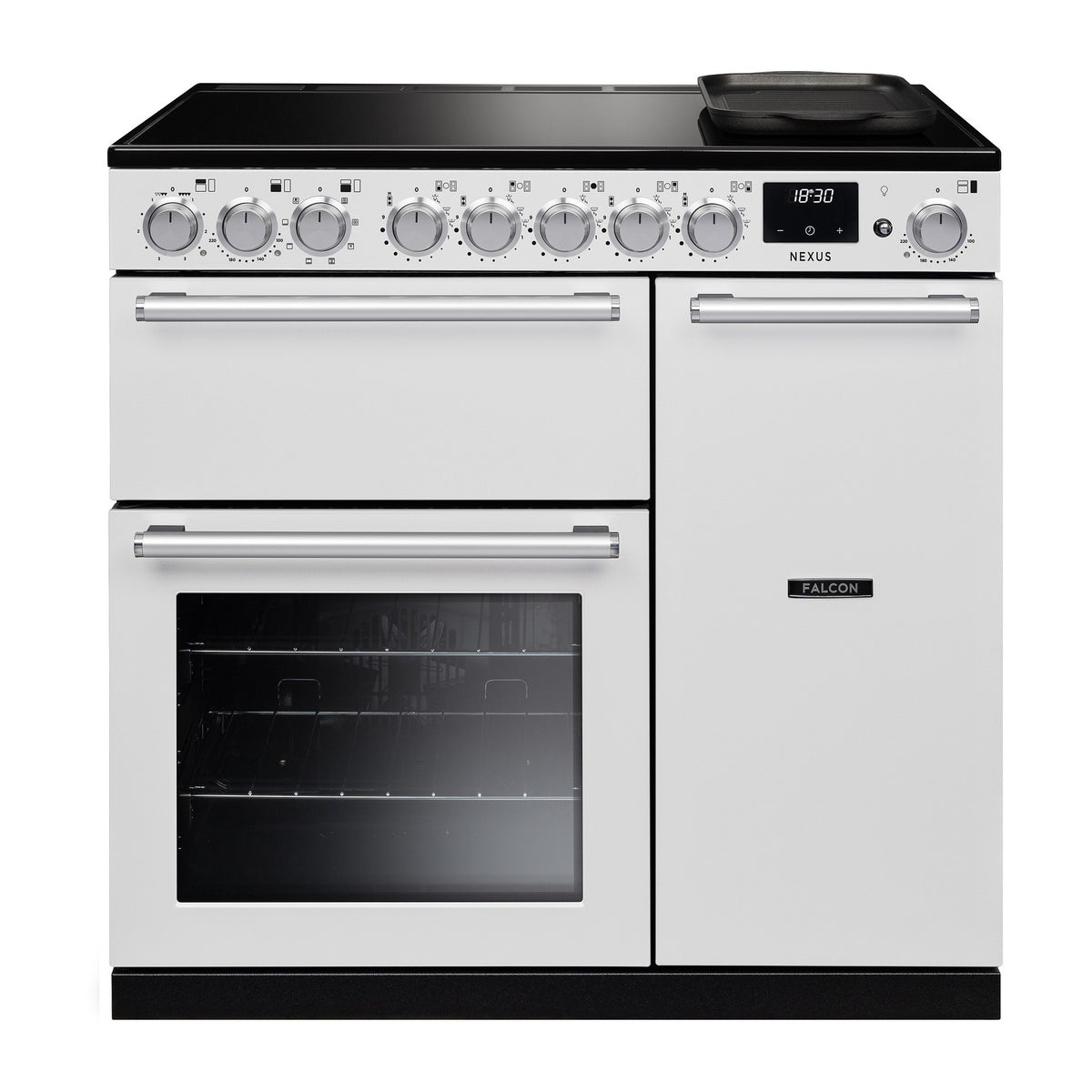 Piano de cuisson induction FALCON NEXUS NGC TAB IND 90 CM BLANC CHROME