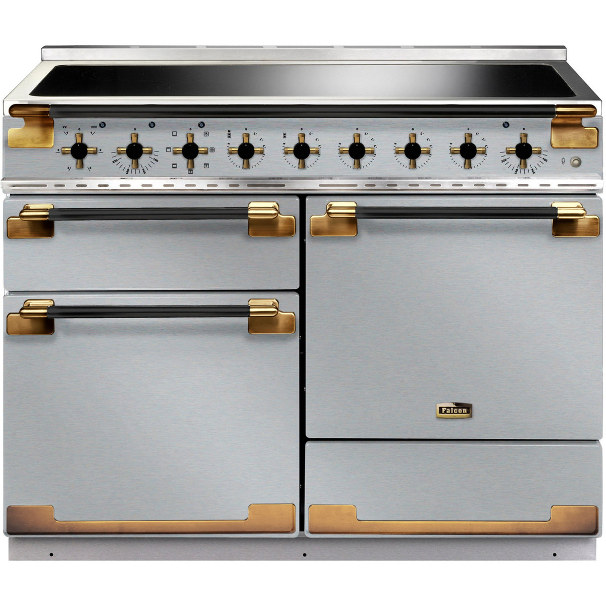 Piano de cuisson induction FALCON ELISE LUXE TAB IND 110 CMINOX et NOIR LA