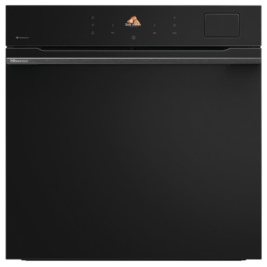 Four encastrable HISENSE BAS614P8B - Pyrolyse - Chaleur pulsée - Porte froide - Rails télescopiques - Écran tactile