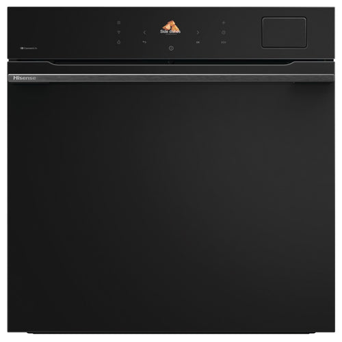 Four encastrable HISENSE BAS614P8B - Pyrolyse - Chaleur pulsée - Porte froide - Rails télescopiques - Écran tactile