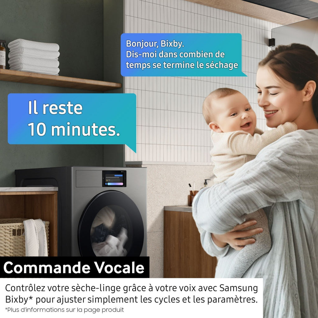 Sèche linge pompe à chaleur SAMSUNG DV90F09F4S