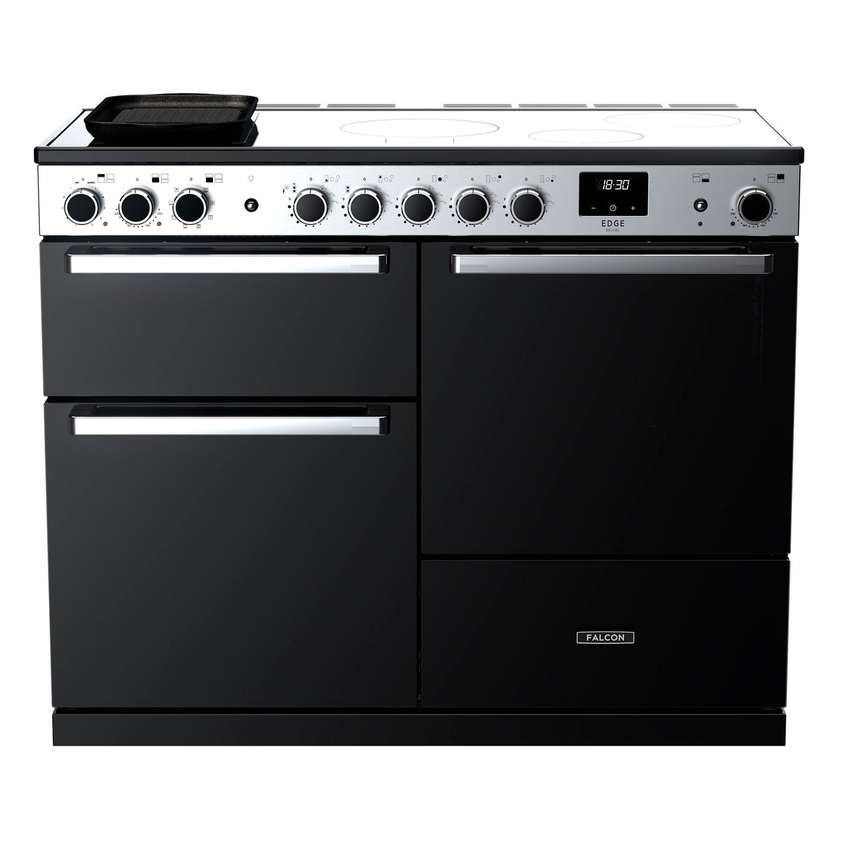 Piano de cuisson induction FALCON EDGE DELUXE OC TAB IND 110 CM VERRE NOIR