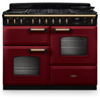 Piano de cuisson mixte FALCON NGC TAB MIX 110 CM BORDEAUX LAITON ANTIQ