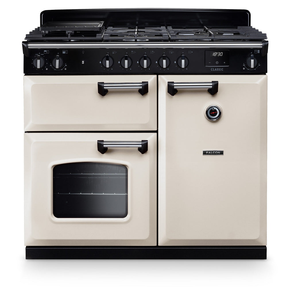 Piano de cuisson gaz FALCON NGC TAB GAZ 100 CM CREME PASTEL CHROME