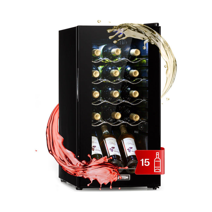 Cave à vin de service KLARSTEIN Shiraz 15 Slim Uno 44L tactile