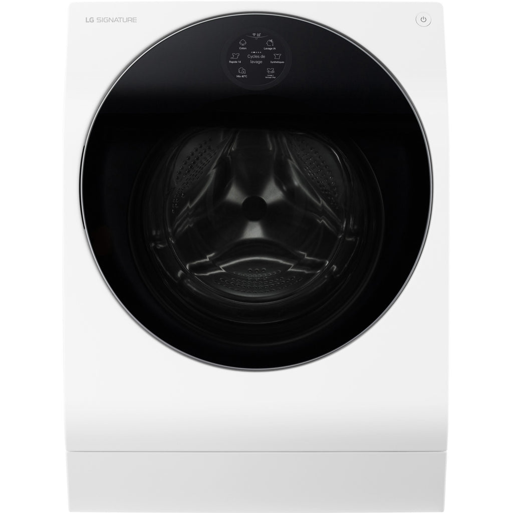 Lave linge séchant hublot LG LSWD100E - 12/7 kg - 1600 tr/min - Classe A - Dosage automatique - Connecté Reconditionné
