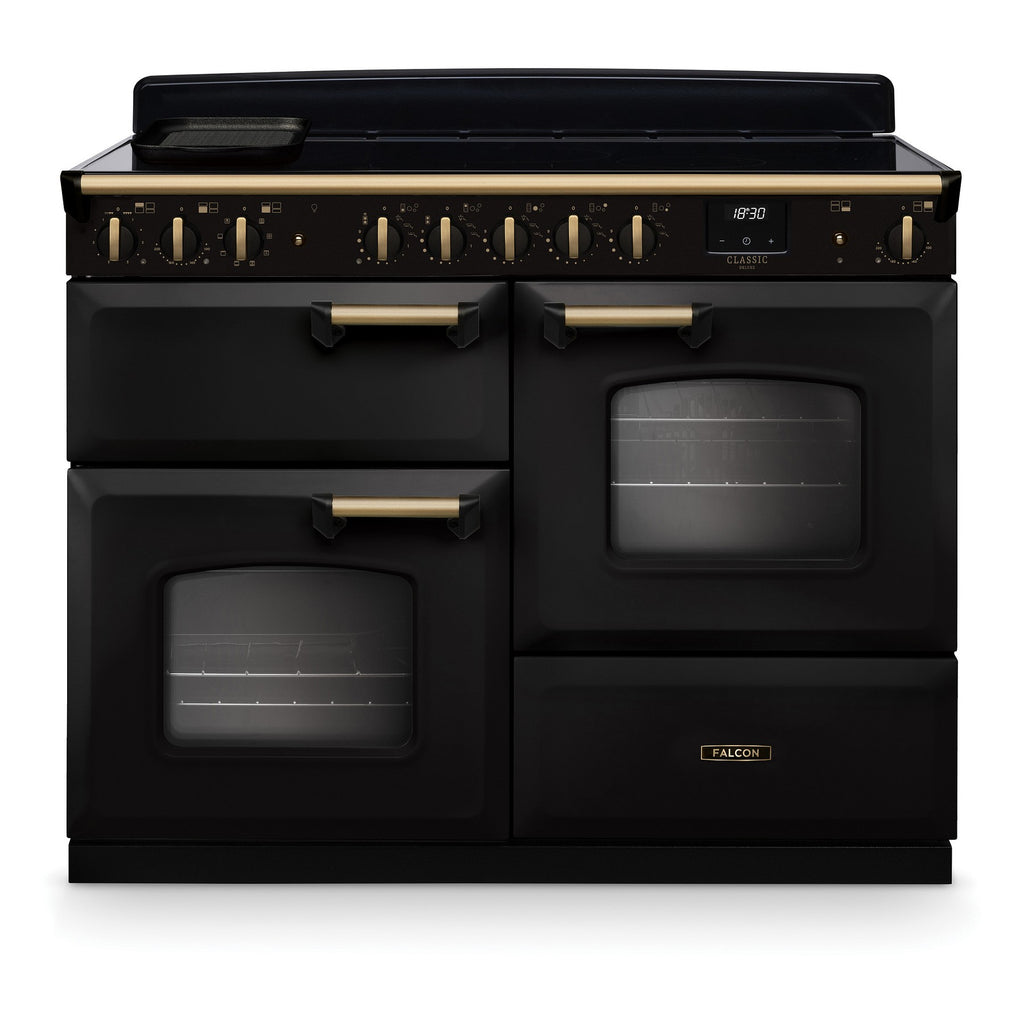Piano de cuisson induction FALCON NGC TAB IND 110 CM CHARBON LAITON ANTIQU