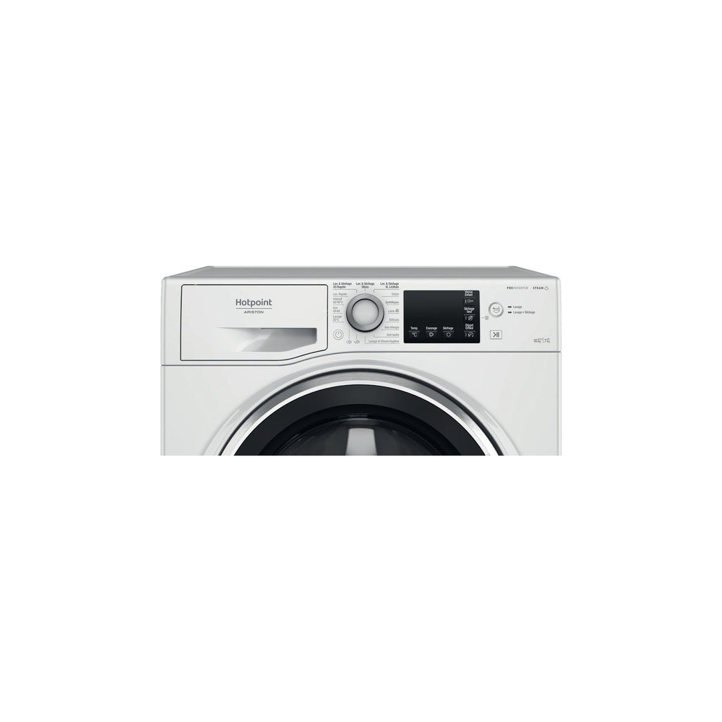 Lave linge séchant hublot encastrable HOTPOINT NDBD107489WSAFR