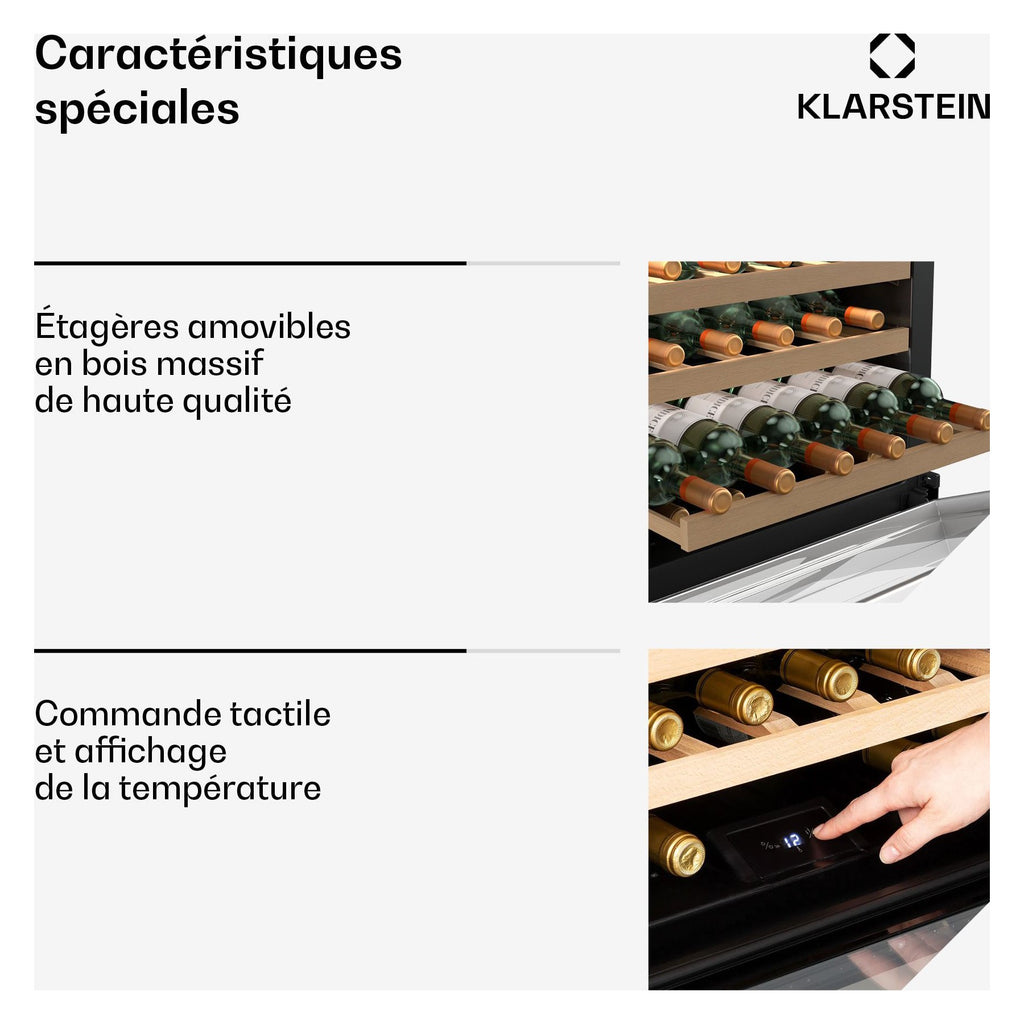 Cave à vin de service KLARSTEIN Vinsider 24 Built-In Uno 24 Fl LED