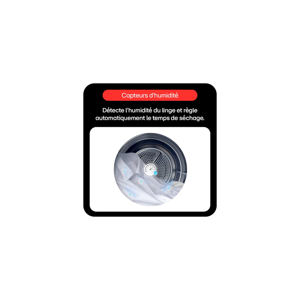 Sèche linge pompe à chaleur LG RH8N14SL