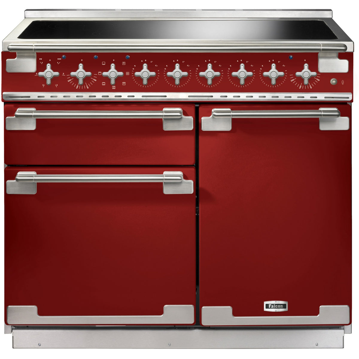 Piano de cuisson induction FALCON ELISE100 INDUC ROUGE CERISE