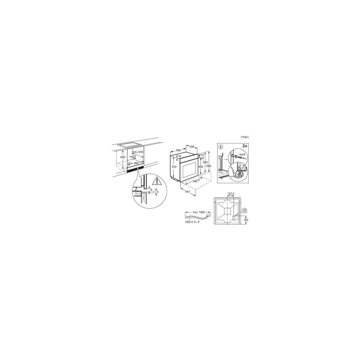 Four encastrable ESSENTIELB EFMC65N1 - Catalyse - Chaleur tournante