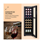 Cave à vin de service KLARSTEIN Bovella 27 Duo+ 74L 27 bouteilles