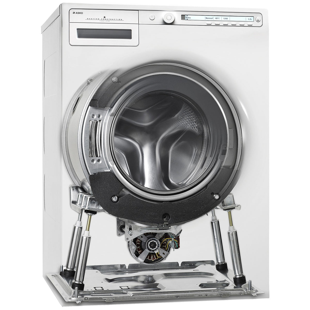 Lave linge hublot ASKO W2086C.W/3 - 8 kg - 1600 tr/min - Classe A - Moteur induction direct drive (sans courroie)
