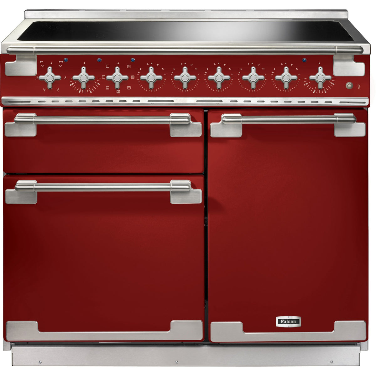 Piano de cuisson induction FALCON ELISE100 INDUC ROUGE CERISE
