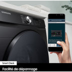 Lave linge hublot SAMSUNG WW11DG5B25AB - 11 kg - 1400 tr/min - Classe A - Moteur induction - Noir - Connecté - Bespoke AI