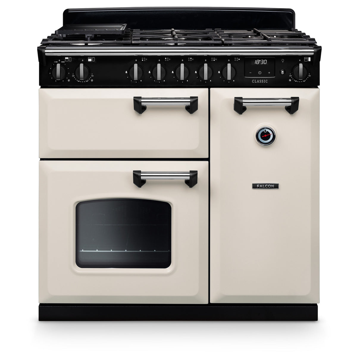 Piano de cuisson gaz FALCON NGC TAB GAZ 90 CM CREME PASTEL CHROME