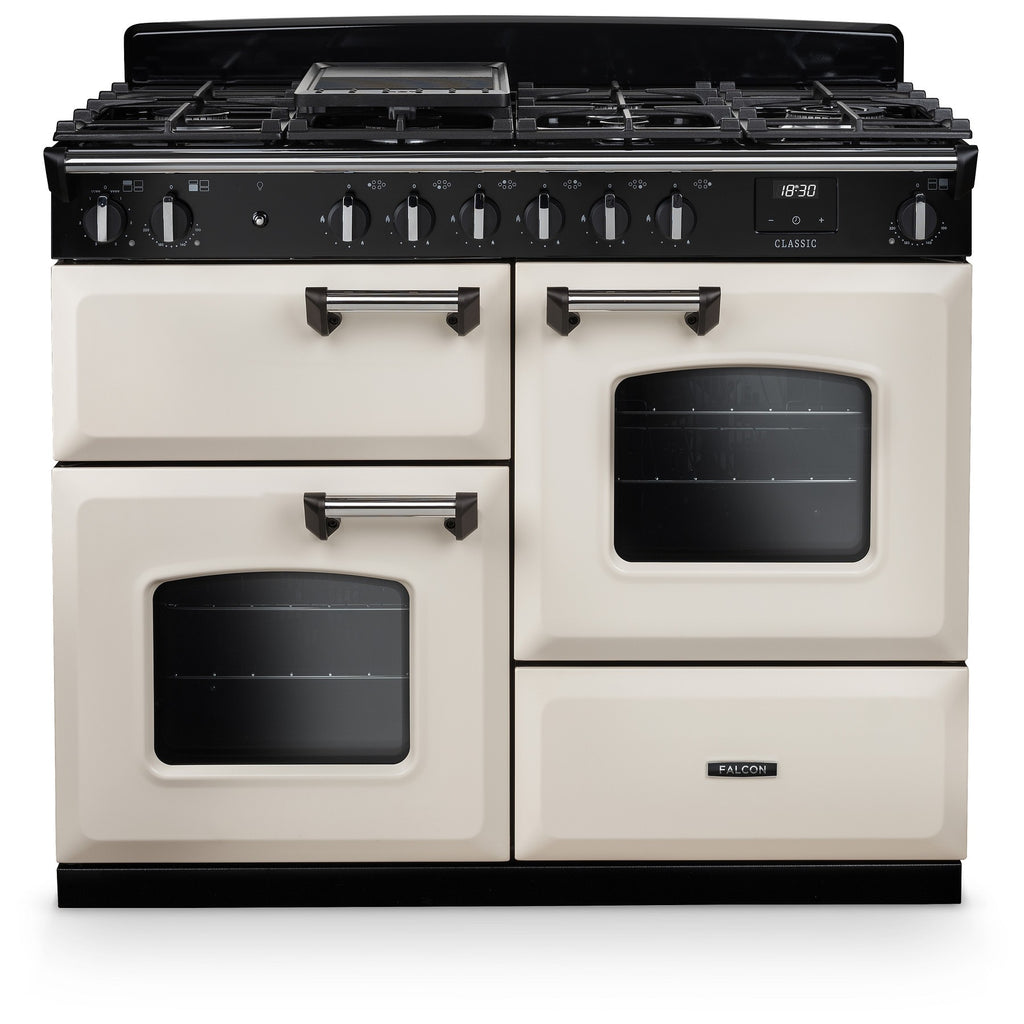 Piano de cuisson gaz FALCON NGC OC TAB GAZ 110 CM CREME PASTEL CHROM