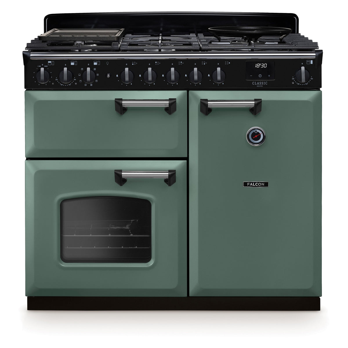 Piano de cuisson gaz FALCON NGC TAB GAZ 100 CM VERT MINERAL CHROME