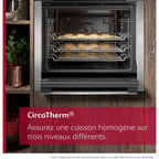 Four encastrable NEFF B6ACH7AG3 - Pyrolyse - Hydrolyse - Chaleur pulsée - Porte froide