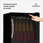 Mini réfrigérateur KLARSTEIN Coachella 50 47L WiFi LED 3-18°C noir