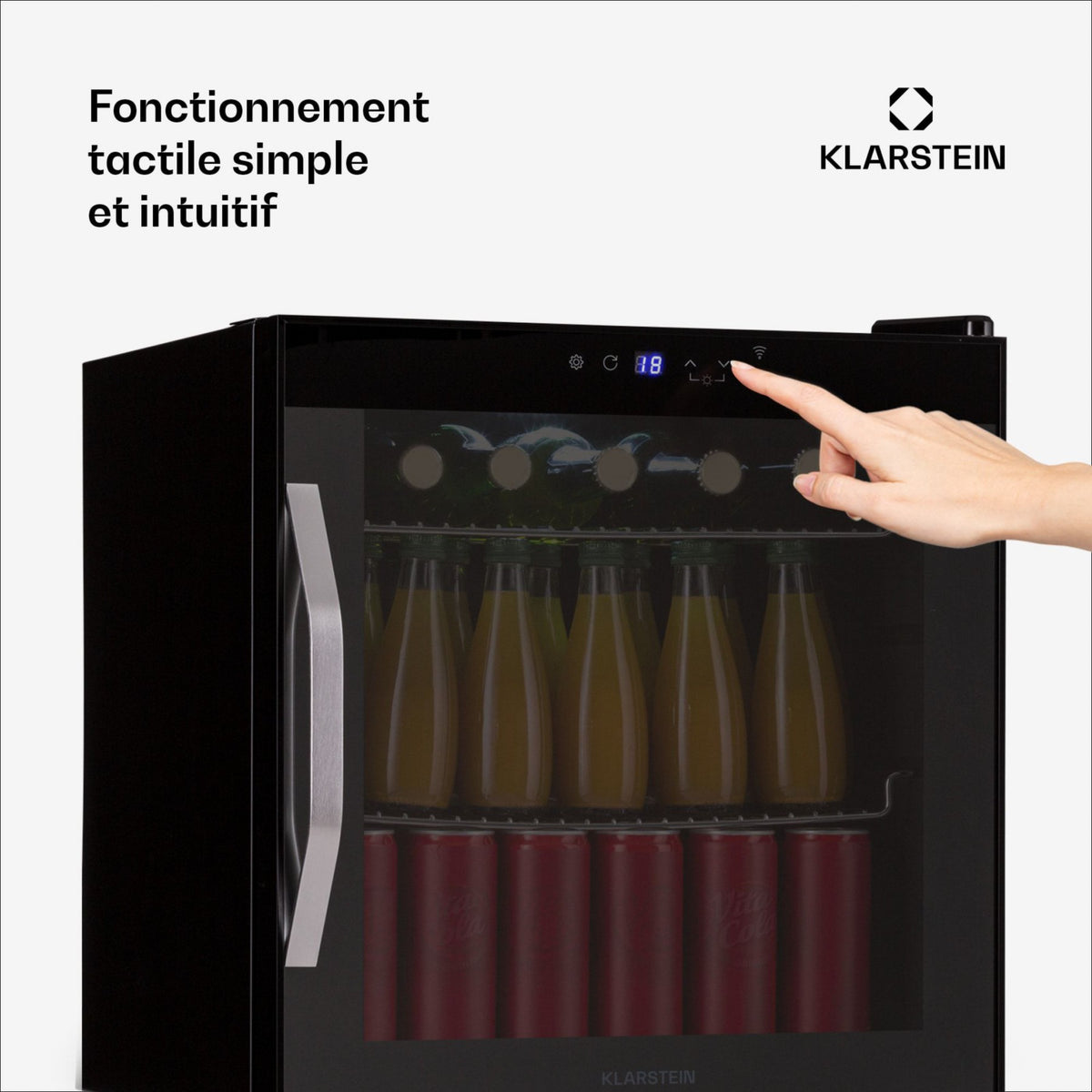 Mini réfrigérateur KLARSTEIN Coachella 50 47L WiFi LED 3-18°C noir