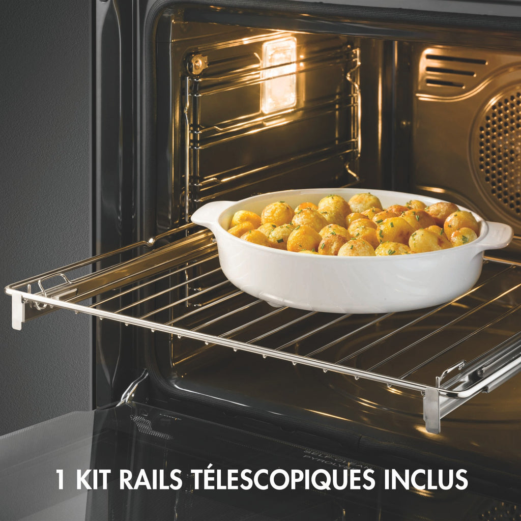 Four encastrable SMEG SFP67C1TPO - Pyrolyse - Chaleur pulsée - Porte froide - Rails télescopiques