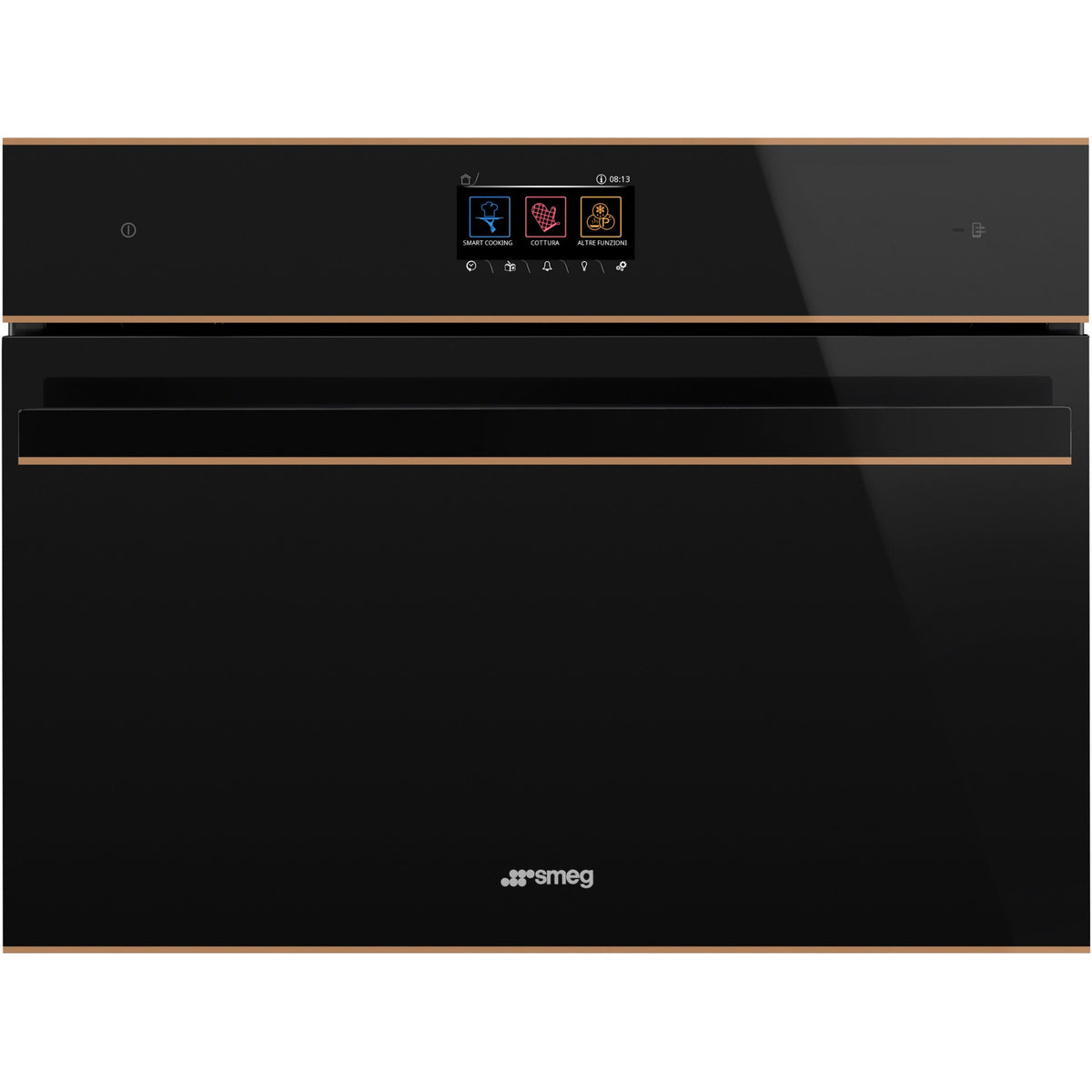 Four micro onde combiné SMEG SO4604M2PNR - Hydrolyse - Rails télescopiques