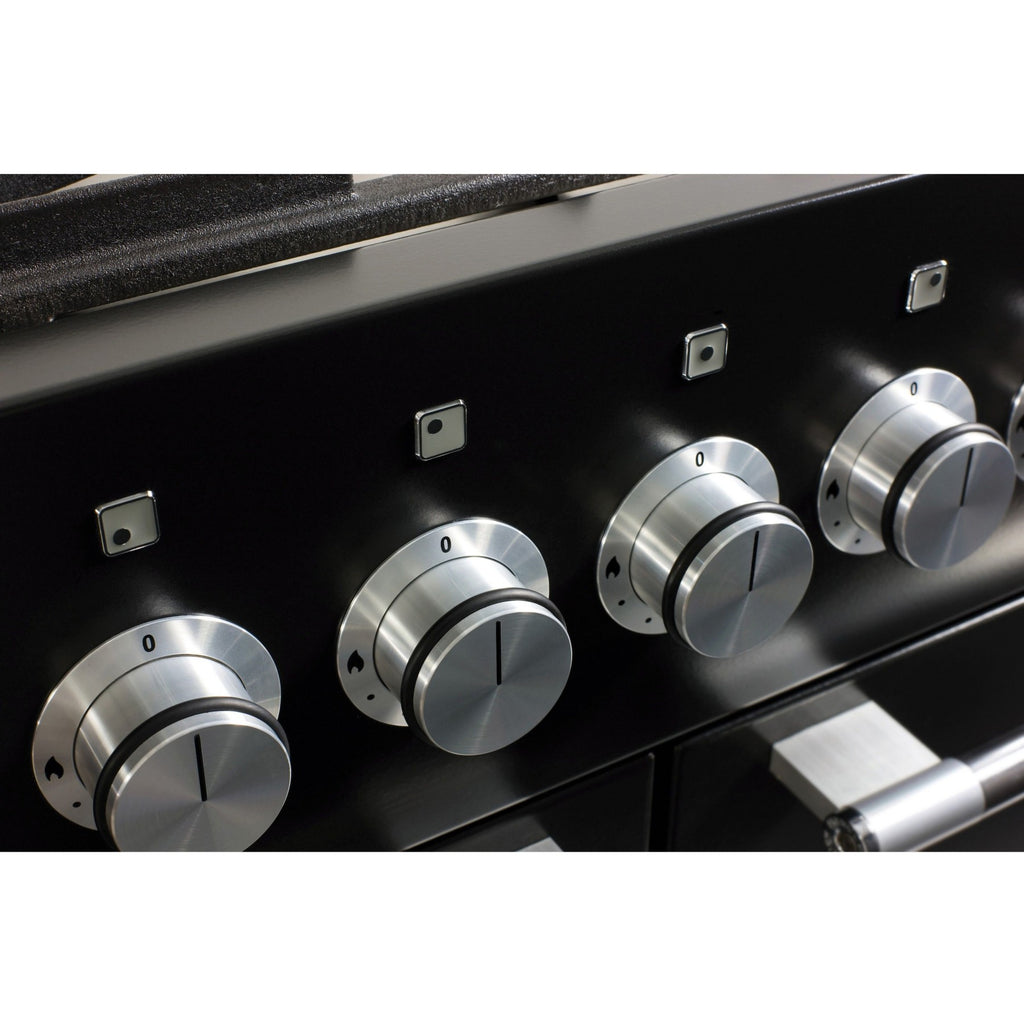 Piano de cuisson gaz FALCON Semi Pro MERCURY 110 NOIR BRILLANT INOX