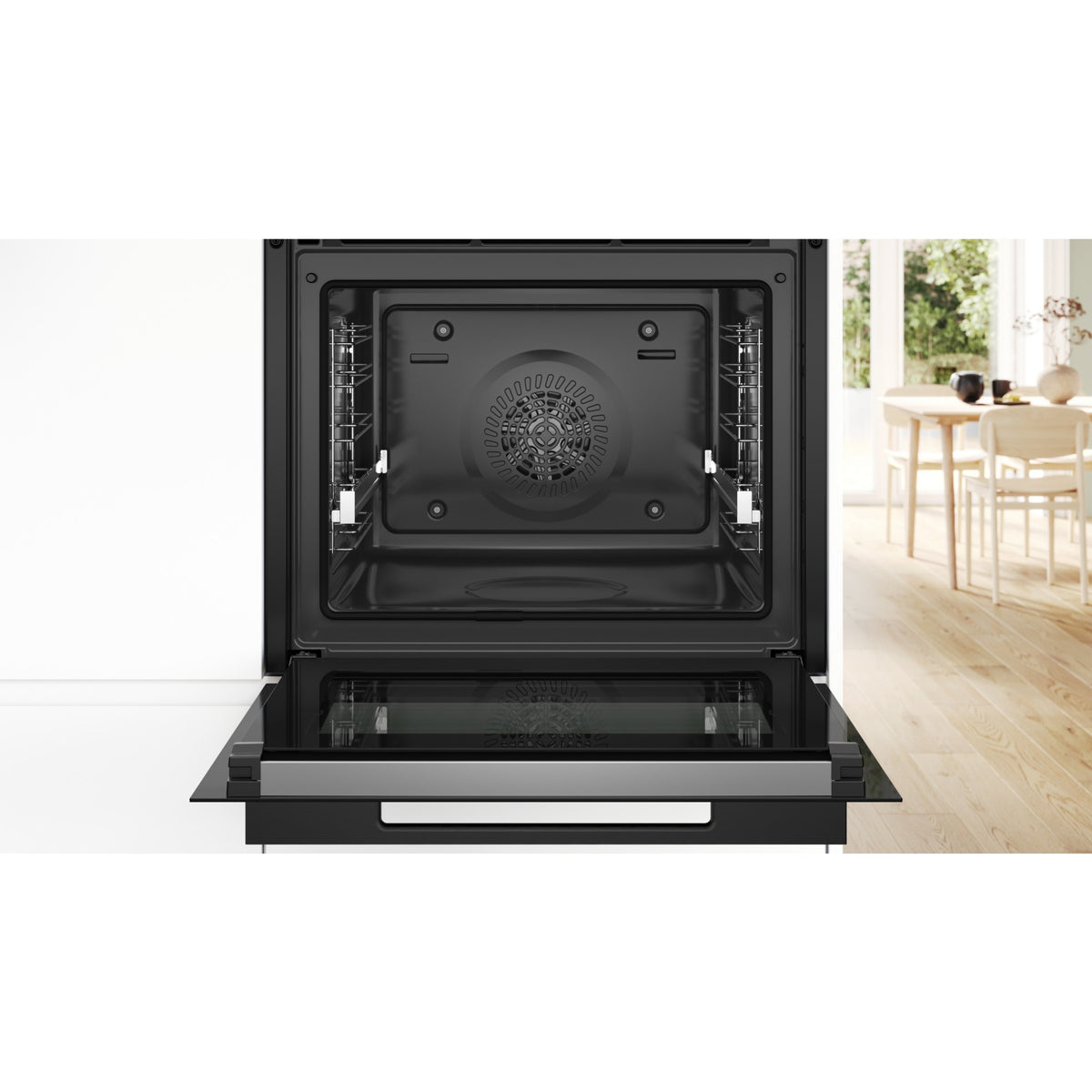 Four encastrable BOSCH HBG972KB1 - Pyrolyse - Chaleur pulsée - Porte froide - Série 8 - Sonde de Cuisson - Air Fry