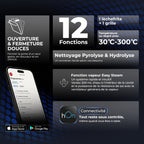 Four encastrable HAIER ID2P5B5EYTB - Pyrolyse - Hydrolyse - Chaleur pulsée - Porte froide - Rails télescopiques