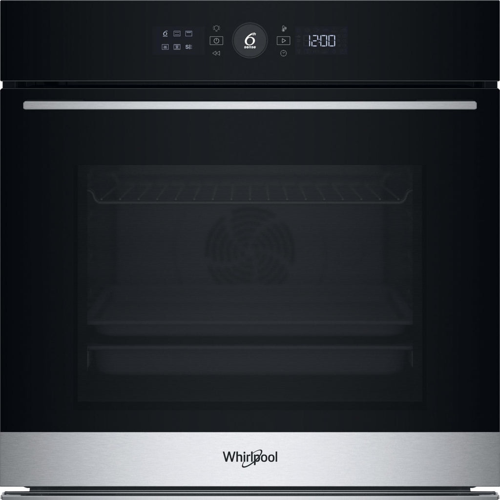Four encastrable fonction vapeur WHIRLPOOL WOI5S8PM1SXAF - Pyrolyse - Chaleur tournante - Vapeur - Porte froide - Rails télescopiques
