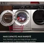 Lave linge hublot AEG LFE6ED844B - 8 kg - 1400 tr/min - Classe A - Moteur induction