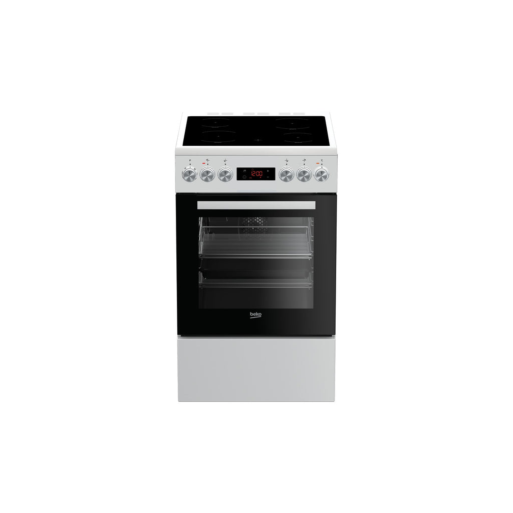 Cuisinière vitrocéramique BEKO FSE57302GWC
