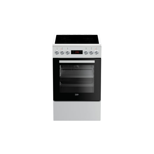 Cuisinière vitrocéramique BEKO FSE57302GWC
