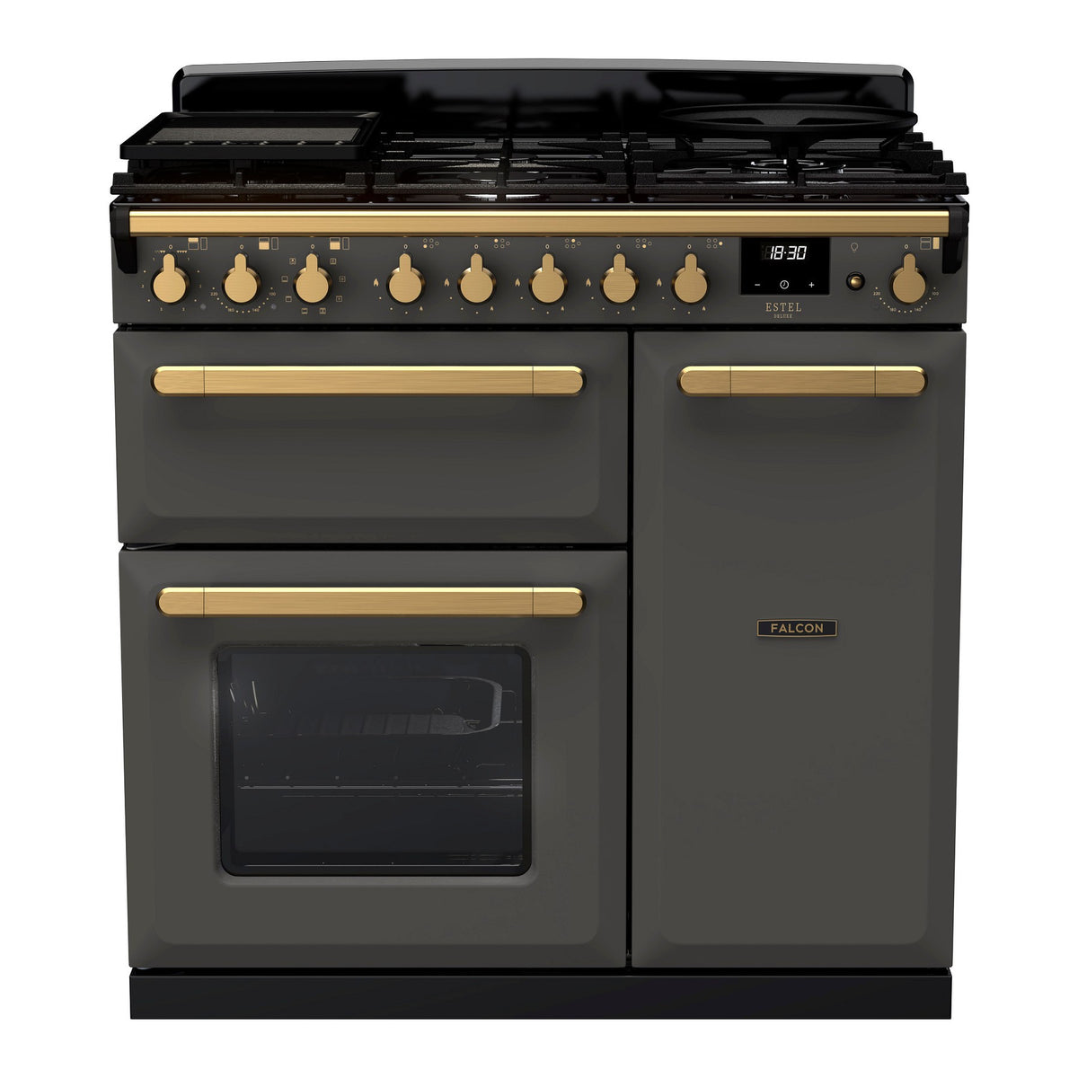 Piano de cuisson gaz FALCON ESTEL DELUXE TAB GAZ 90 CM ARDOISE LAITO