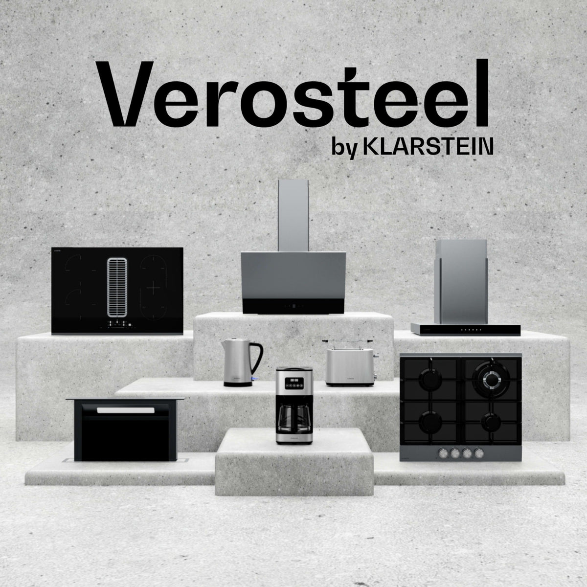 Four encastrable KLARSTEIN Verosteel 60 cm 67L CEE A 3220 W Noir