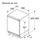 Réfrigérateur top encastrable BOSCH KUR21VFE0