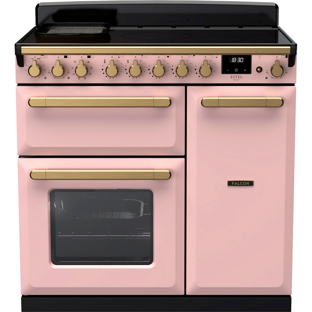 Piano de cuisson induction FALCON ESTEL DELUXE TAB IND 90 CM ROSE PASTEL L