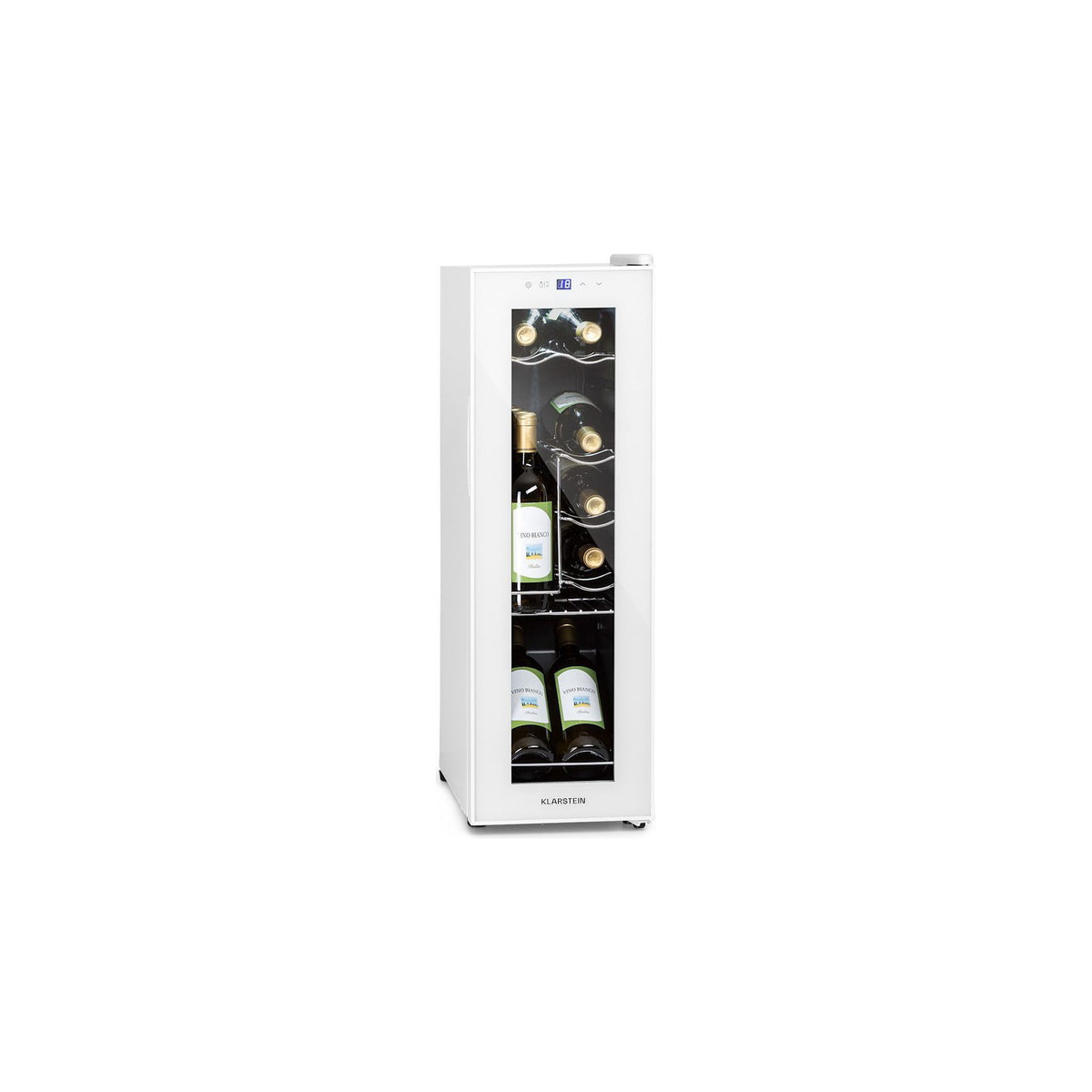Cave à vin de service KLARSTEIN Shiraz 12 Slim Uno - Blanc