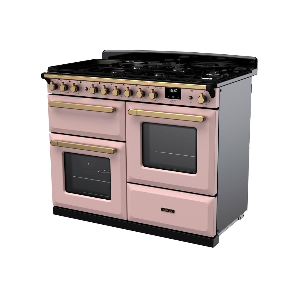 Piano de cuisson mixte FALCON ESTEL DELUXE OC TAB MIX 110 CM ROSE PAS