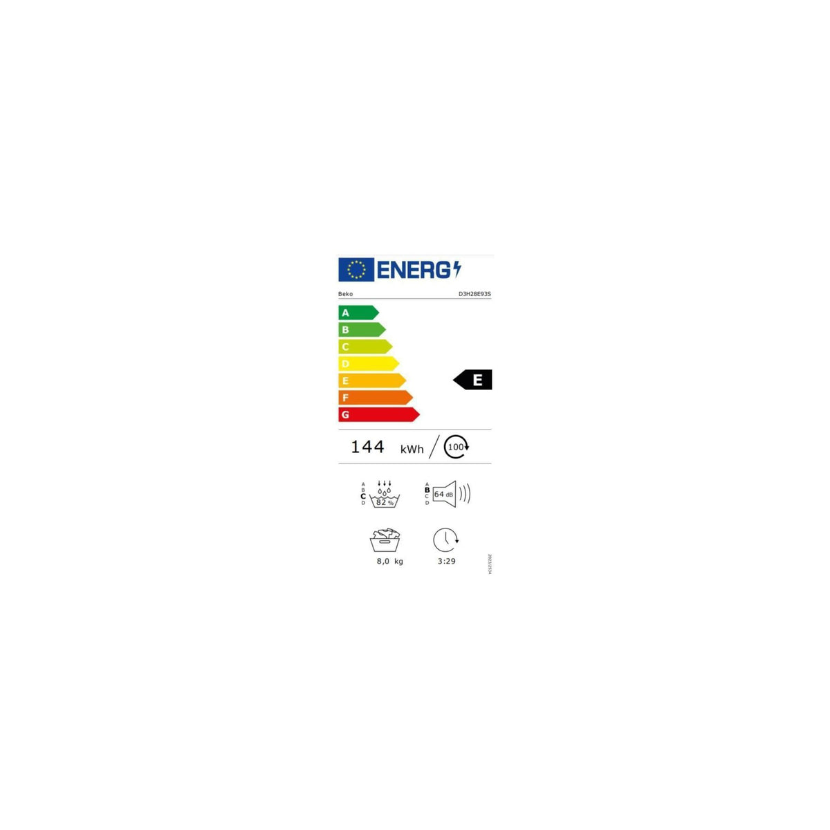 Sèche linge pompe à chaleur BEKO BEK8690842784309